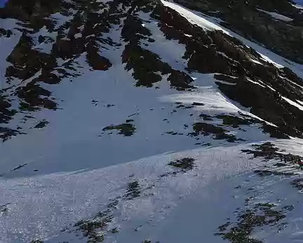 Ski Rando Aletschhorn 4jours (31) le bas de l'arête SW